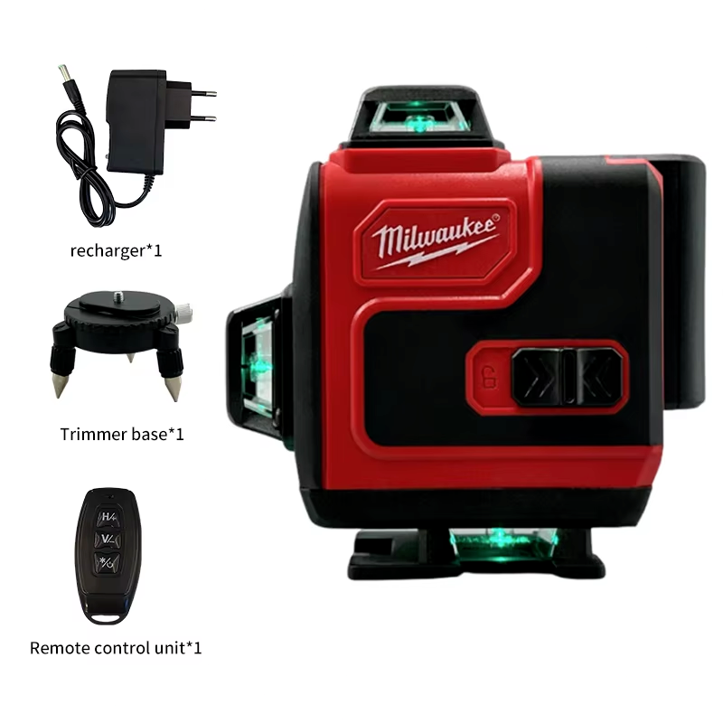 Milwaukee Laser Level Green 16 Lines 4D Self Leveling 360 Horizontal and Vertica