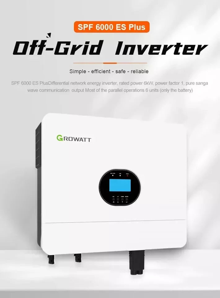Growatt Hybrid Inverter SPF6000 ES Plus Single Phase 6KW